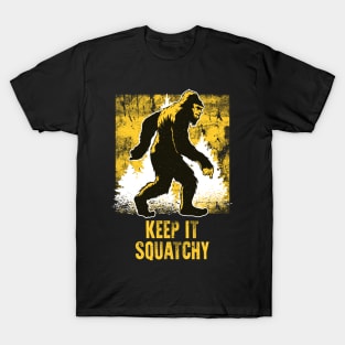 Bigfoot Yeti Keep it Squatchy T-Shirt